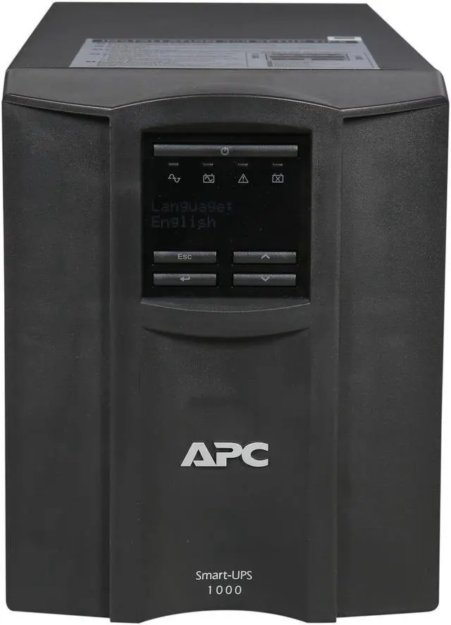 Alt view image 2 of 7 - APC Smart-UPS SMT1000 1000 VA 700 Watts 8 Outlets UPS