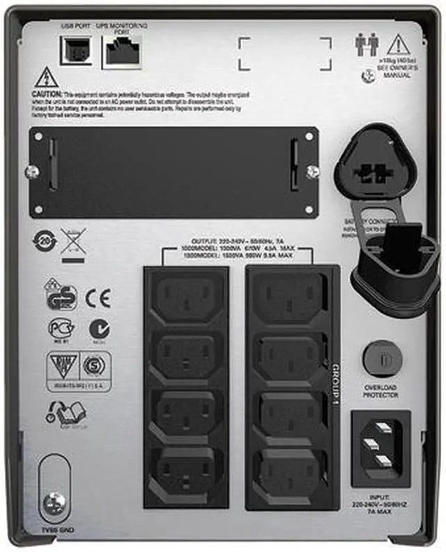 Alt view image 2 of 2 - APC SMT1500I 1.50 kVA/980 W Smart-UPS 1500 VA Tower UPS European Version - 240V