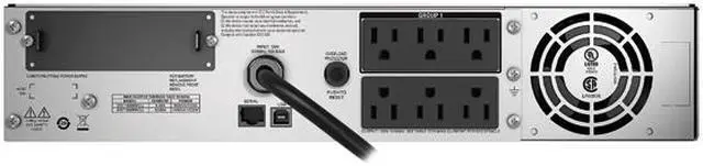 Alt view image 3 of 3 - APC Smart-UPS SMT1500RM2U 1550 VA 1000W 6 Outlets UPS