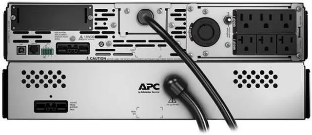Alt view image 7 of 8 - APC UPS, 2000 VA Smart-UPS Sine Wave UPS Battery Backup with Extended Run Option, 2U Rackmount/Tower Convertible, Line-Interactive, 120V (SMX2000RMLV2U)