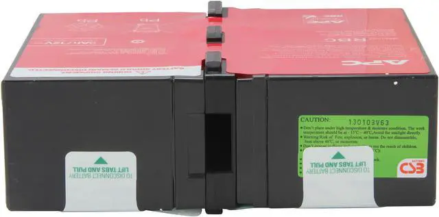 Alt view image 6 of 7 - APC UPS Battery Replacement for APC UPS Models BR1500G, BR1300G, BX1500M, BX1500G, SMC1000-2U, SMC1000-2UC, BR1500GI, SMC1000-2U, SMC1000-2UC and select others (APCRBC124)