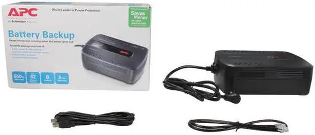 Alt view image 5 of 5 - APC BE650G1 650 VA 390 Watts 8 Outlets Back-UPS 650