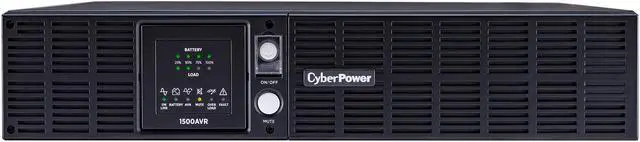 Alt view image 2 of 4 - CyberPower CPS1500AVR Smart App LCD UPS Systems - 1500VA/900W, 120 VAC, NEMA 5-15P, Rack / Tower, 8 Outlets, PowerPanel