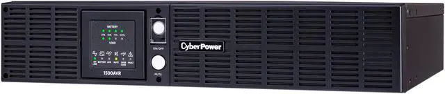 Alt view image 3 of 4 - CyberPower CPS1500AVR Smart App LCD UPS Systems - 1500VA/900W, 120 VAC, NEMA 5-15P, Rack / Tower, 8 Outlets, PowerPanel