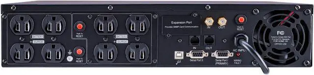 Alt view image 4 of 4 - CyberPower CPS1500AVR Smart App LCD UPS Systems - 1500VA/900W, 120 VAC, NEMA 5-15P, Rack / Tower, 8 Outlets, PowerPanel