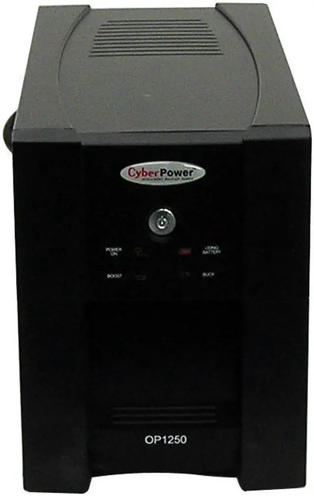 Alt view image 2 of 5 - CyberPower Office Tower OP1250 1250VA 750W 4 x 5-15R Battery/Surge Protected 4 x 5-15R Surge Protected Outlets UPS