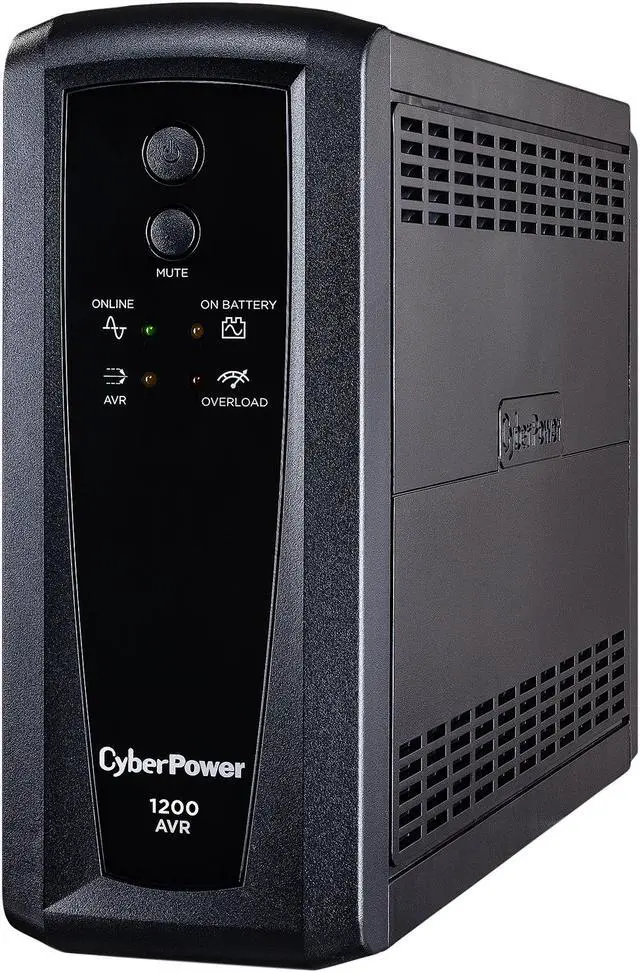 Alt view image 2 of 4 - CyberPower CP1200AVR AVR UPS Systems - 1200VA/720W, 120 VAC, NEMA 5-15P, Mini-Tower, 10 Outlets, PowerPanel