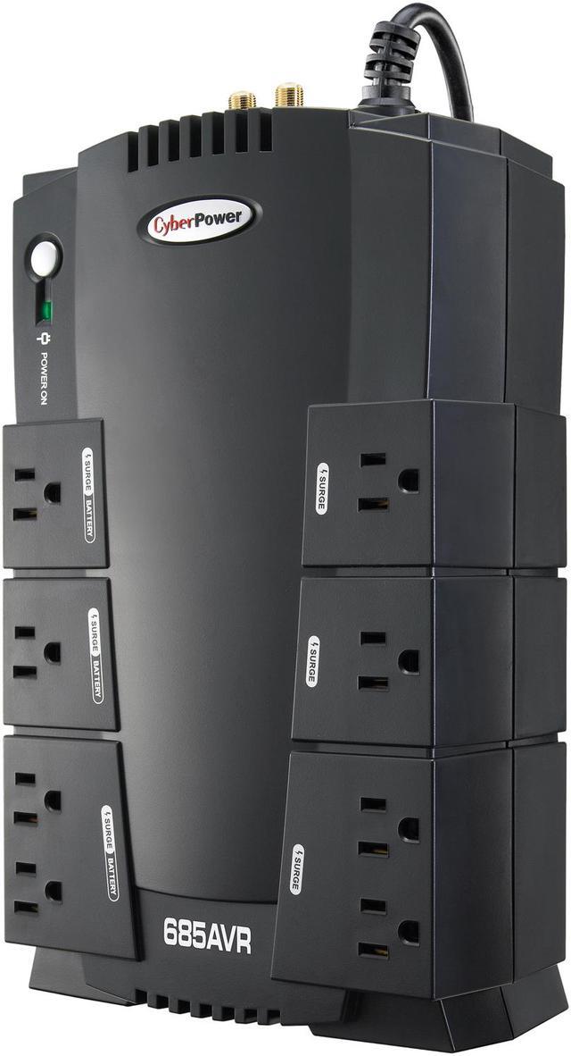 Alt view image 2 of 4 - CyberPower AVR CP685AVR 685 VA 390 Watts 8 Outlets UPS