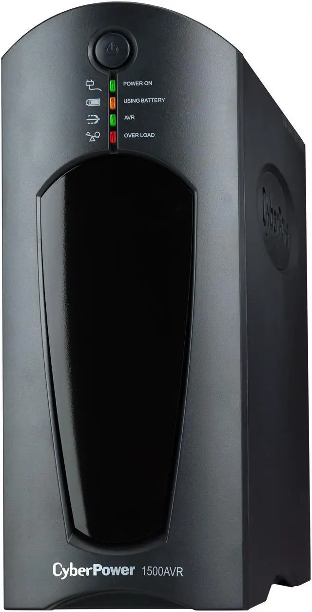Alt view image 3 of 5 - CyberPower AVR CP1500AVRT 1500 VA 900 Watts 8 Outlets UPS