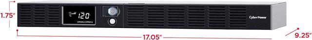 Alt view image 4 of 7 - CyberPower OR500LCDRM1U Smart App LCD UPS Systems - 500VA/300W, 120 VAC, NEMA 5-15P, 1U, Rackmount, 6 Outlets, LCD, PowerPanel,  4 x 5-15R Battery/Surge Protected 2 x 5-15R Surge Protected Outlets