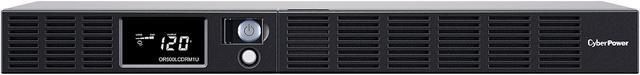 Alt view image 2 of 7 - CyberPower OR500LCDRM1U Smart App LCD UPS Systems - 500VA/300W, 120 VAC, NEMA 5-15P, 1U, Rackmount, 6 Outlets, LCD, PowerPanel,  4 x 5-15R Battery/Surge Protected 2 x 5-15R Surge Protected Outlets
