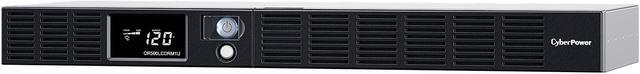 Alt view image 3 of 7 - CyberPower OR500LCDRM1U Smart App LCD UPS Systems - 500VA/300W, 120 VAC, NEMA 5-15P, 1U, Rackmount, 6 Outlets, LCD, PowerPanel,  4 x 5-15R Battery/Surge Protected 2 x 5-15R Surge Protected Outlets