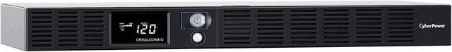 Main image of CyberPower OR700LCDRM1U Smart App LCD UPS Systems - 700VA/400W, 120 VAC, NEMA 5-15P, 1U, Rackmount, 6 Outlets, LCD, PowerPanel