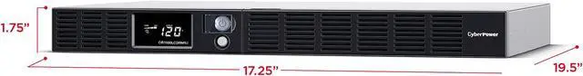 Alt view image 4 of 7 - CyberPower OR1500LCDRM1U Smart App LCD UPS Systems - 1500VA/900W, 120 VAC, NEMA 5-15P, 1U, Rackmount, 6 Outlets, LCD, PowerPanel