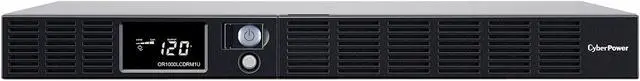 Alt view image 2 of 7 - CyberPower OR1000LCDRM1U Smart App LCD UPS Systems - 1000VA/600W, 120 VAC, NEMA 5-15P, 1U, Rackmount, 6 Outlets, LCD, PowerPanel