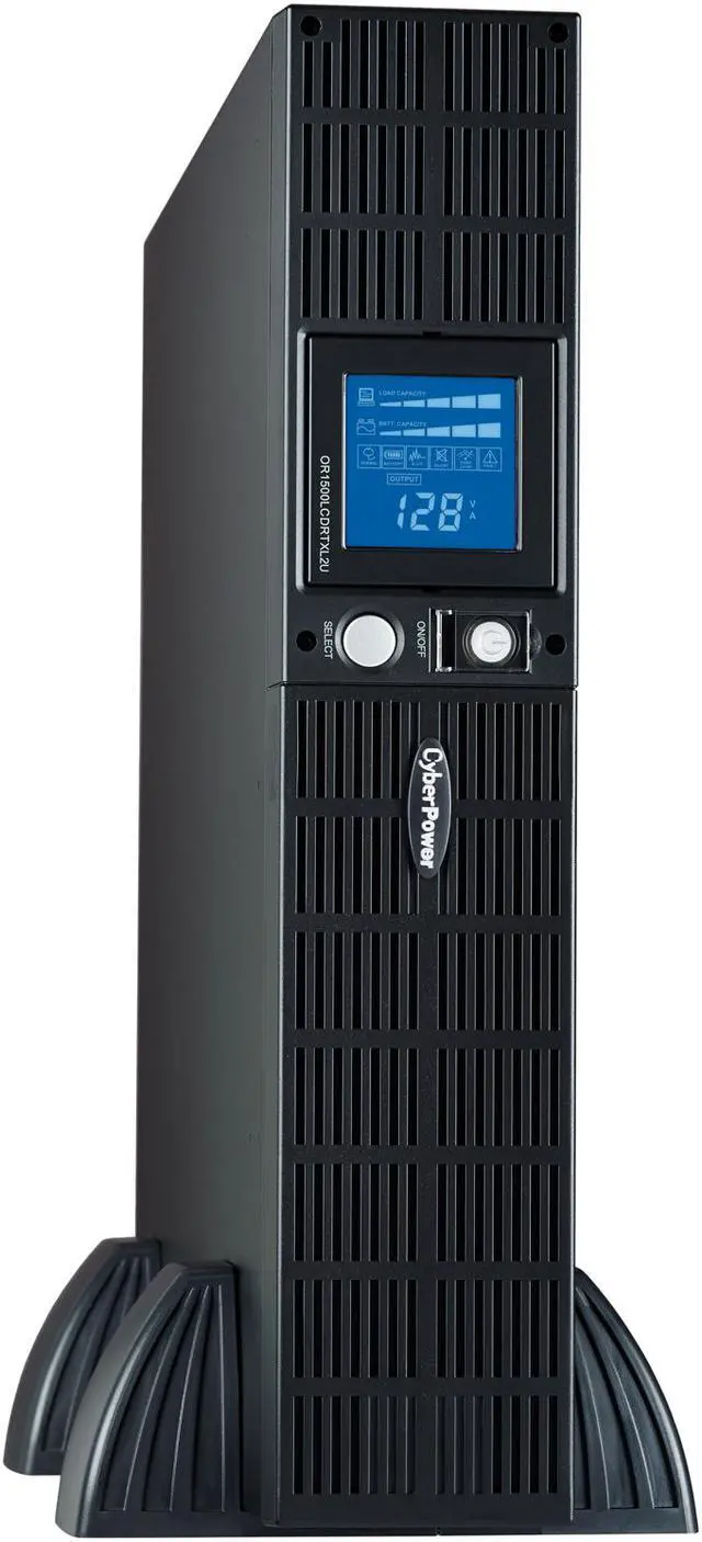 Alt view image 5 of 7 - CyberPower OR1500LCDRTXL2U Smart App LCD UPS Systems - 1500VA/1125W, 120 VAC, NEMA 5-15P, 2U, Rack / Tower, 8 Outlets, LCD, PowerPanel® Business