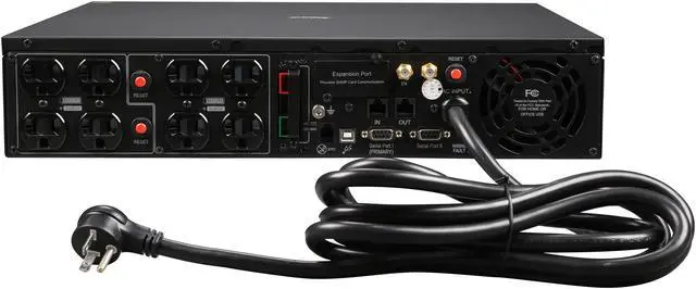 Alt view image 4 of 5 - CyberPower OR2200LCDRTXL2U Smart App LCD UPS Systems - 2100VA/1650W, 120 VAC, NEMA 5-20P, 2U, Rack / Tower, 8 Outlets, LCD, PowerPanel