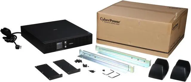 Alt view image 5 of 5 - CyberPower OR2200LCDRTXL2U Smart App LCD UPS Systems - 2100VA/1650W, 120 VAC, NEMA 5-20P, 2U, Rack / Tower, 8 Outlets, LCD, PowerPanel