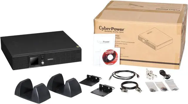 Alt view image 6 of 6 - CyberPower OR2200PFCRT2U PFC Sinewave UPS Systems - 2000VA/1540W, 120 VAC, NEMA 5-20P, 2U, Rack / Tower, Sine Wave, 8 Outlets, LCD, PowerPanel® Business