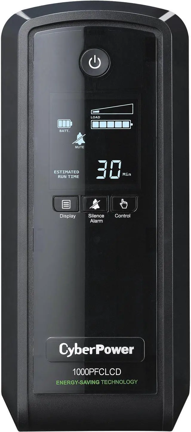 Main image of CyberPower TAA Compliant CP1000PFCLCDTAA UPS 1000VA 510W PFC Compatible Pure Sine Wave