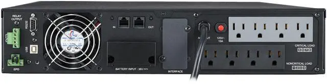 Alt view image 5 of 8 - CyberPower Smart App Online OL1000RTXL2U 1000VA 100-125V Pure Sine Wave LCD Rack/Tower UPS