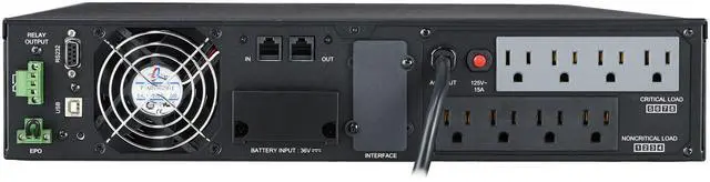 Alt view image 5 of 8 - CyberPower Smart App Online OL1500RTXL2U 1500VA 100-125V Pure Sine Wave LCD Rack/Tower UPS