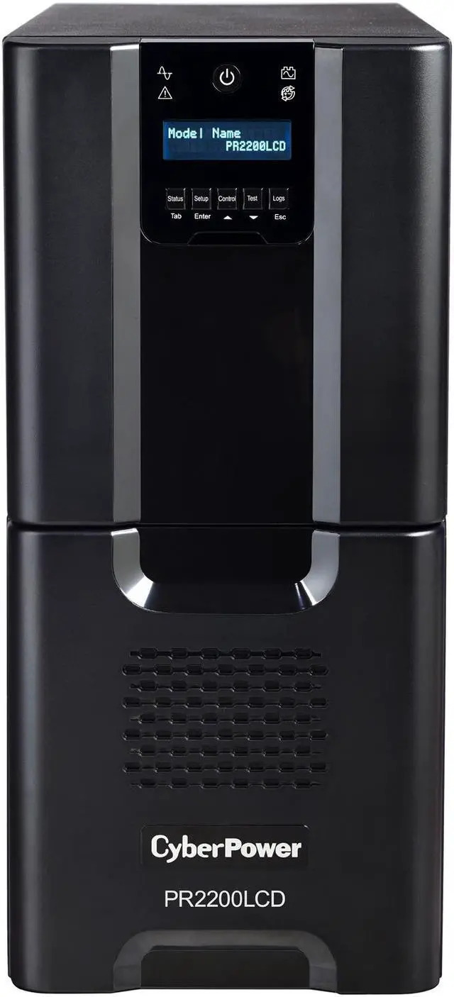 Alt view image 2 of 4 - CyberPower Smart App Sinewave PR2200LCD 2200VA Pure Sine Wave Tower LCD UPS