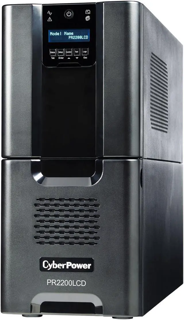 Alt view image 3 of 4 - CyberPower Smart App Sinewave PR2200LCD 2200VA Pure Sine Wave Tower LCD UPS