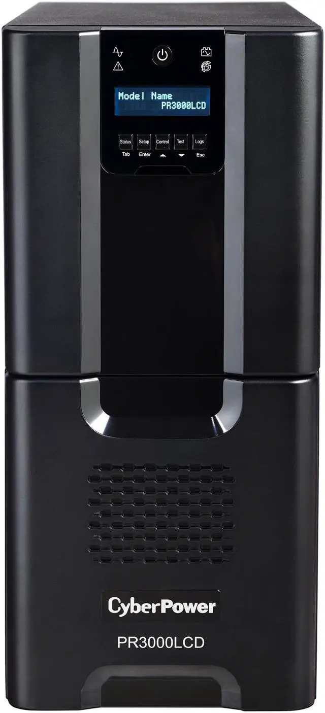 Alt view image 2 of 4 - CyberPower Smart App Sinewave PR3000LCD 3000VA Pure Sine Wave Tower LCD UPS