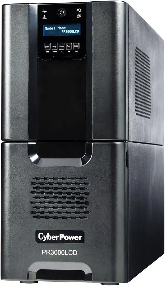 Alt view image 3 of 4 - CyberPower Smart App Sinewave PR3000LCD 3000VA Pure Sine Wave Tower LCD UPS
