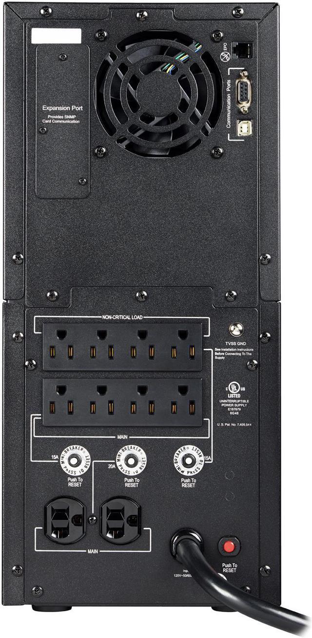 Alt view image 4 of 4 - CyberPower Smart App Sinewave PR3000LCD 3000VA Pure Sine Wave Tower LCD UPS