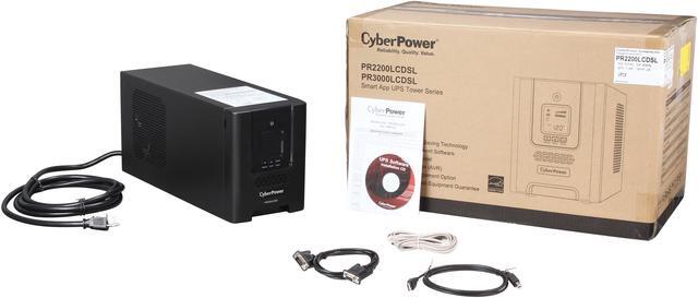 Alt view image 5 of 5 - CyberPower PR2200LCDSL Smart App Sinewave UPS Systems - 2070VA/1980W, 120 VAC, NEMA 5-20P, Mini-Tower, Sine Wave, 7 Outlets, LCD, PowerPanel