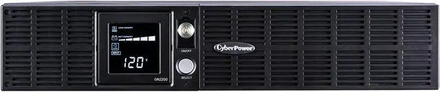 Alt view image 2 of 4 - CyberPower OR2200LCDRT2U Smart App LCD UPS Systems - 2000VA/1320W, 120 VAC, NEMA 5-20P, 2U, Rack / Tower, 8 Outlets, LCD, PowerPanel