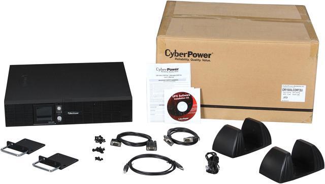 Alt view image 5 of 5 - CyberPower OR1500LCDRT2U Smart App LCD UPS Systems - 1500VA/900W, 120 VAC, NEMA 5-15P, 2U, Rack / Tower, 8 Outlets, LCD, PowerPanel® Business