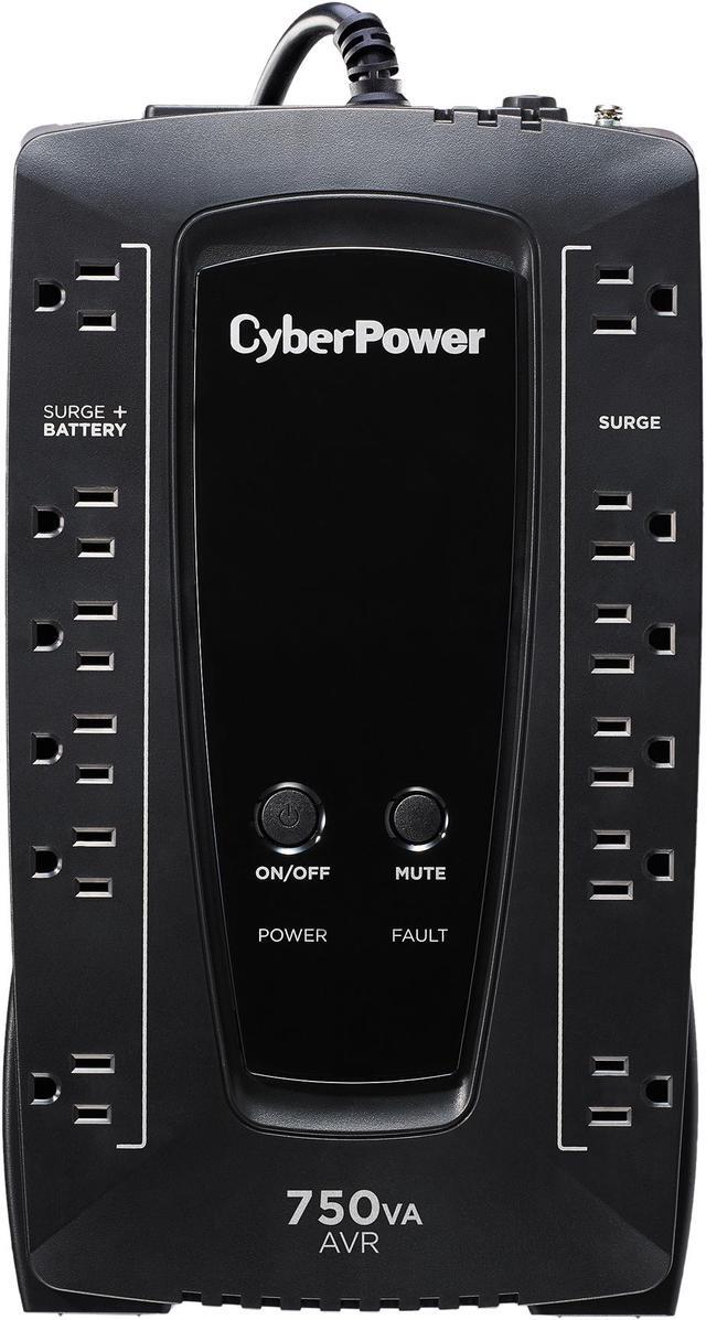 Main image of CyberPower AVRG750U 750 VA 450 Watts 12 Outlets Compact UPS w/ Automatic Voltage Regulation