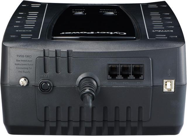 Alt view image 4 of 4 - CyberPower AVRG750U 750 VA 450 Watts 12 Outlets Compact UPS w/ Automatic Voltage Regulation
