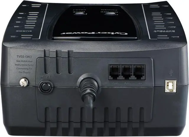 Alt view image 3 of 4 - CyberPower AVRG900U 900 VA 480 Watts 12 Outlets Compact UPS w/ Automatic Voltage Regulation