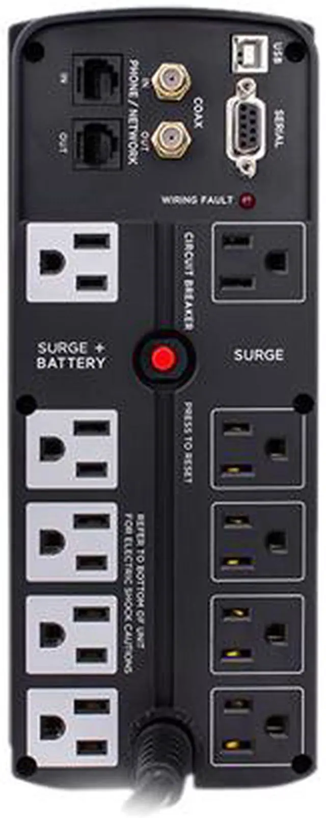 Alt view image 2 of 3 - CyberPower CST1300ALU 1300 VA 810 W 10 Outlets UPS