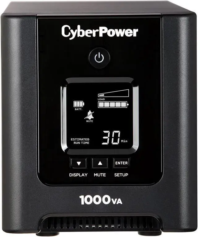 Alt view image 2 of 4 - CyberPower PFC Sinewave Series OR1000PFCLCD 1000 VA 700 Watts 8 Outlets UPS