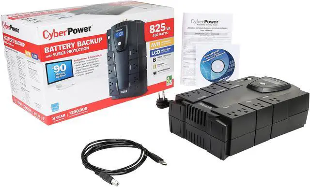 Alt view image 7 of 7 - CyberPower LE825DG 825 VA 450 Watts UPS