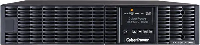 Alt view image 2 of 7 - CyberPower OL1500RTXL2UN Smart App Online UPS Systems - 1500VA/1350W, 100 - 125 VAC, NEMA 5-15P, 2U, Rack / Tower, Sine Wave, 8 Outlets, LCD, PowerPanel® Business