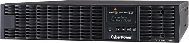 Alt view image 3 of 7 - CyberPower OL1500RTXL2UN Smart App Online UPS Systems - 1500VA/1350W, 100 - 125 VAC, NEMA 5-15P, 2U, Rack / Tower, Sine Wave, 8 Outlets, LCD, PowerPanel® Business