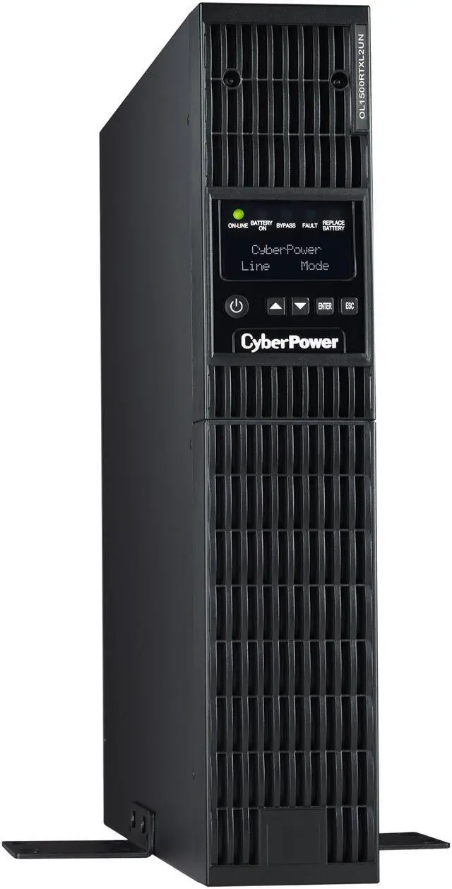 Alt view image 5 of 7 - CyberPower OL1500RTXL2UN Smart App Online UPS Systems - 1500VA/1350W, 100 - 125 VAC, NEMA 5-15P, 2U, Rack / Tower, Sine Wave, 8 Outlets, LCD, PowerPanel® Business