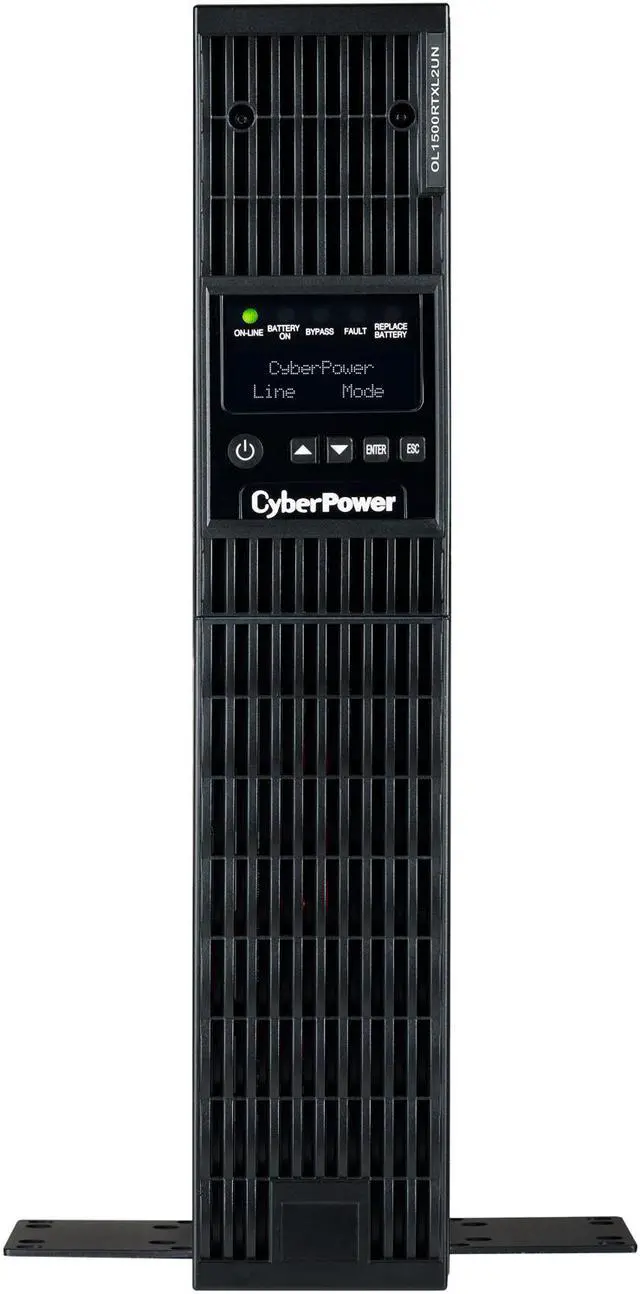 Alt view image 6 of 7 - CyberPower OL1500RTXL2UN Smart App Online UPS Systems - 1500VA/1350W, 100 - 125 VAC, NEMA 5-15P, 2U, Rack / Tower, Sine Wave, 8 Outlets, LCD, PowerPanel® Business