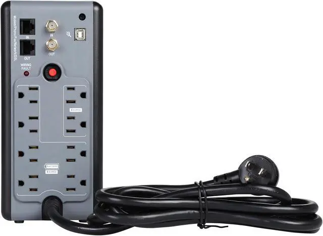 Alt view image 4 of 6 - RF-825VA 825 VA 450 Watts 8 Outlets UPS, manufactured and warranted by CyberPower