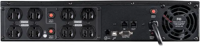 Alt view image 4 of 4 - CyberPower OR1000PFCRT2U 1,000 VA 700 Watts 8 Outlets UPS (Back Up Power Supply)