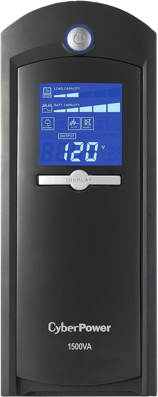 Main image of CyberPower Intelligent LCD 1500 VA 900 Watts 8 Outlets Line Interactive UPS (C1500LA)