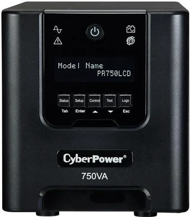 Alt view image 3 of 7 - CyberPower Smart App Sinewave UPS Series PR750LCDN 750 VA 525 W 6 Outlets UPS