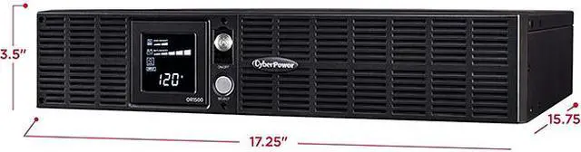 Alt view image 3 of 10 - CyberPower Smart App LCD UPS Series OR1500LCDRT2U 1500 VA 900 Watts 8 Outlets UPS
