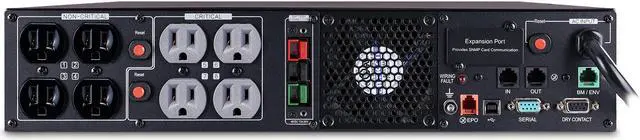 Alt view image 4 of 6 - CyberPower Sine Wave TAA Compliant 1500VA/1500W NEMA 5-15P 8 Outlet UPS System